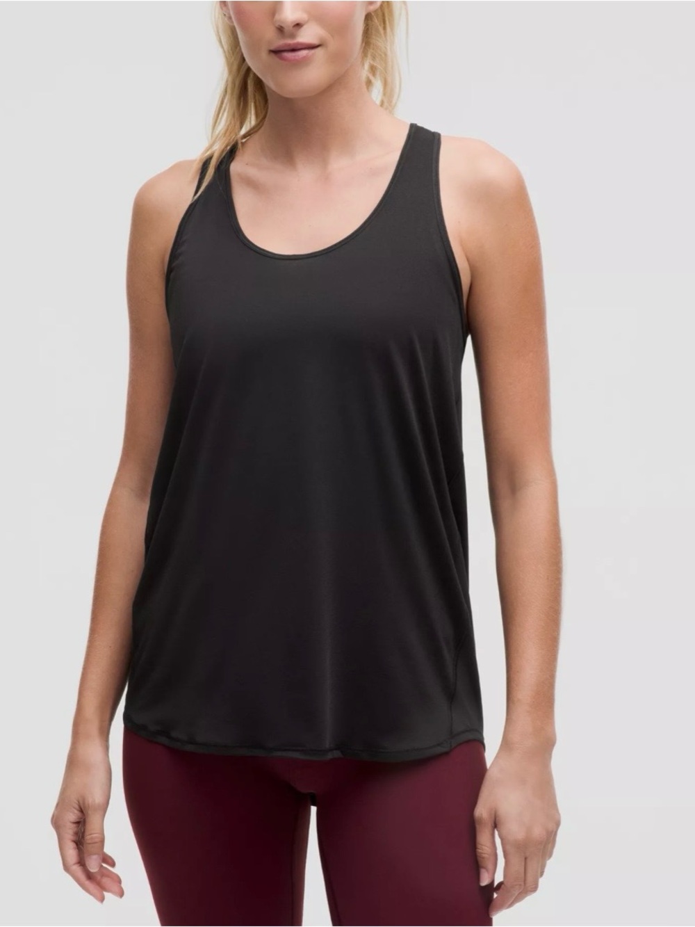 lululemon athletica Essential Tank - Pleated Black Racerback Workout Tank